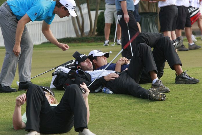 European Tour tee box snooze!