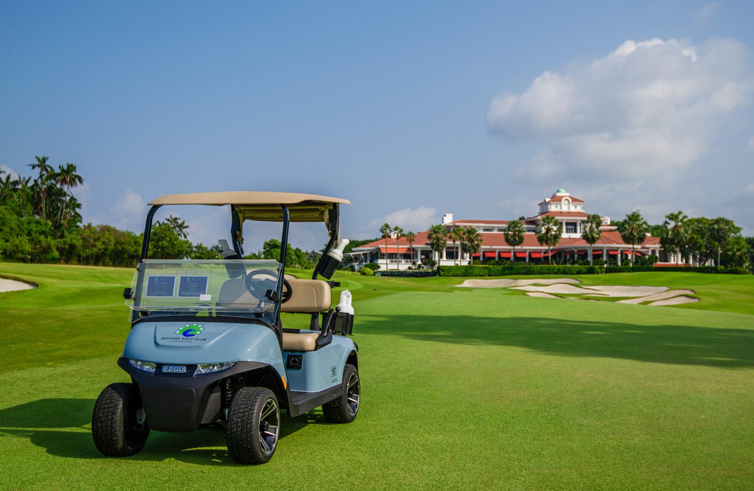 New Sentosa Golf Club and its fleet of zero emission golf buggies ...